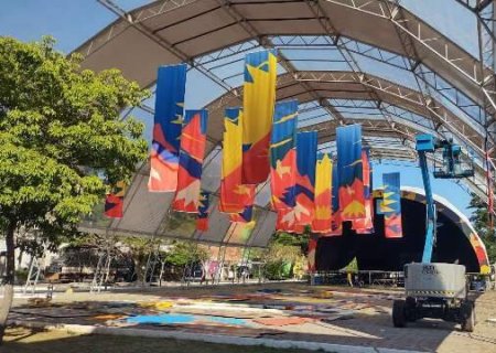 Corumb&aacute; come&ccedil;a a receber estrutura do Festival Am&eacute;rica do Sul
