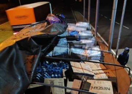 PRF apreende carreta lotada de carne sem refrigera&ccedil;&atilde;o que seguia para o Paraguai