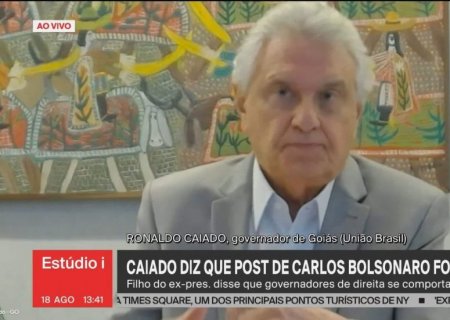 Caiado diz que governadores não dependem de escolha de Bolsonaro para se lançarem candidatos