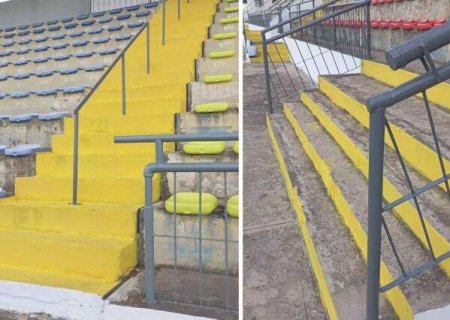 Est&aacute;dio Arthur Marinho passa por ajustes finais para libera&ccedil;&atilde;o no Estadual
